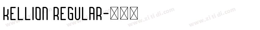 Kellion Regular字体转换